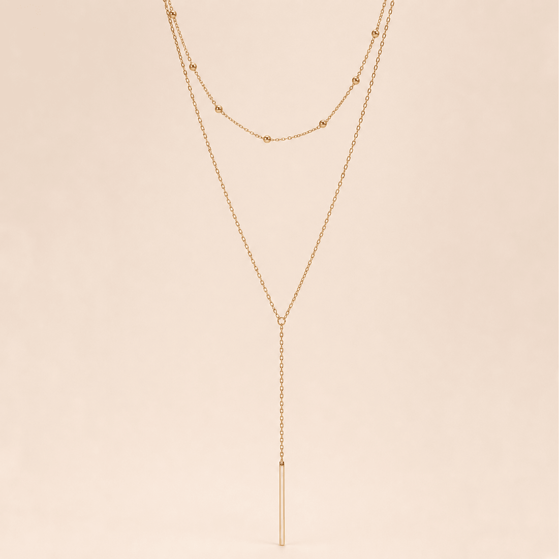 Drop Bar Lariat Necklace - Gemlet