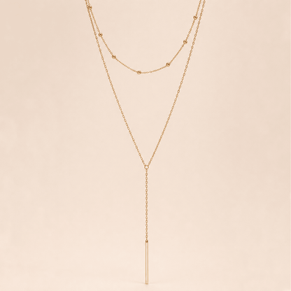 Drop Bar Lariat Necklace - Gemlet