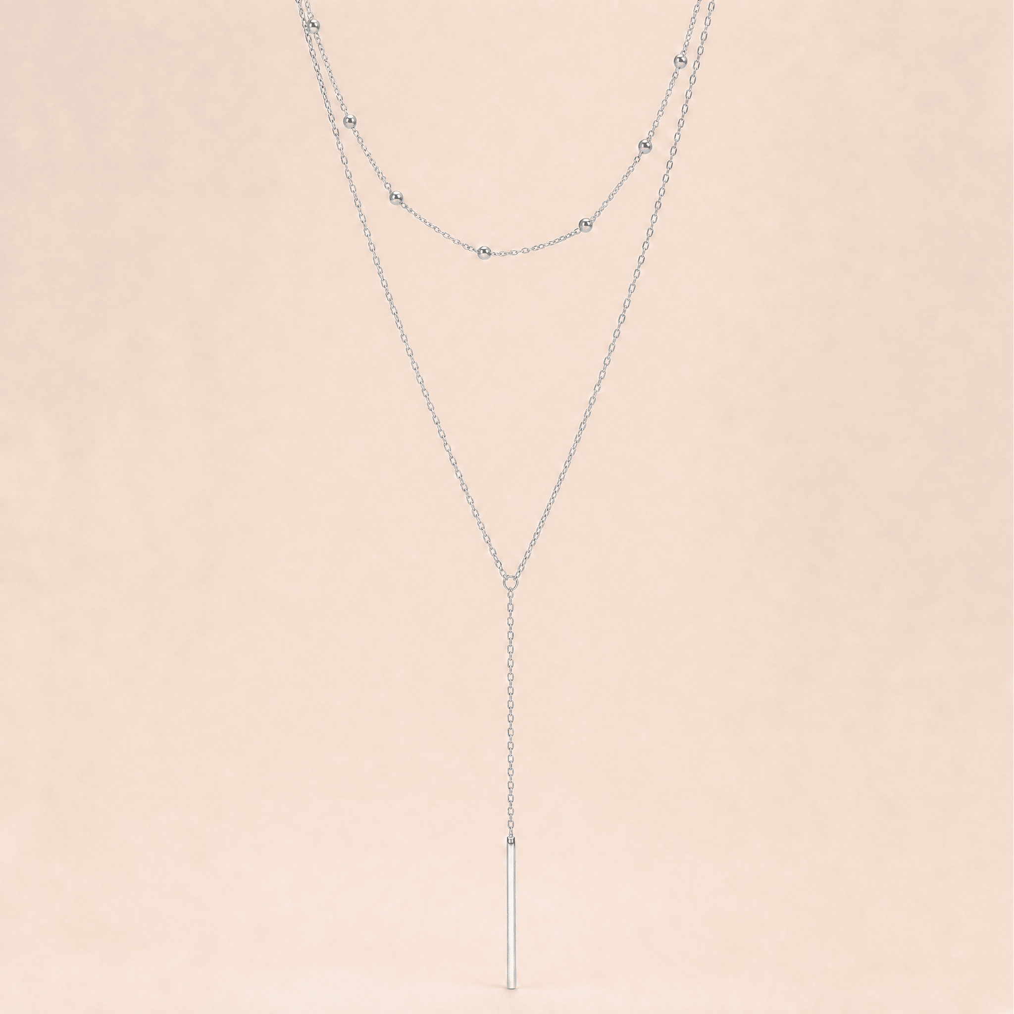 Drop Bar Lariat Necklace - Gemlet