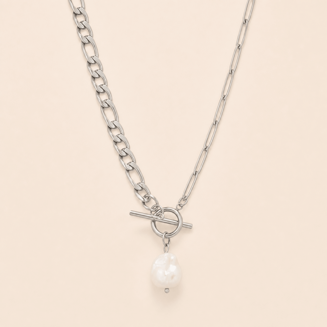 Dua Pearl Carabiner Necklace - Gemlet