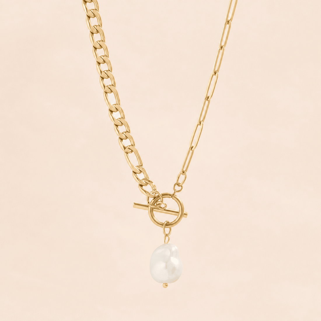 Dua Pearl Carabiner Necklace - Gemlet