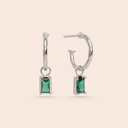 Emerald Baguette Studs - Gemlet