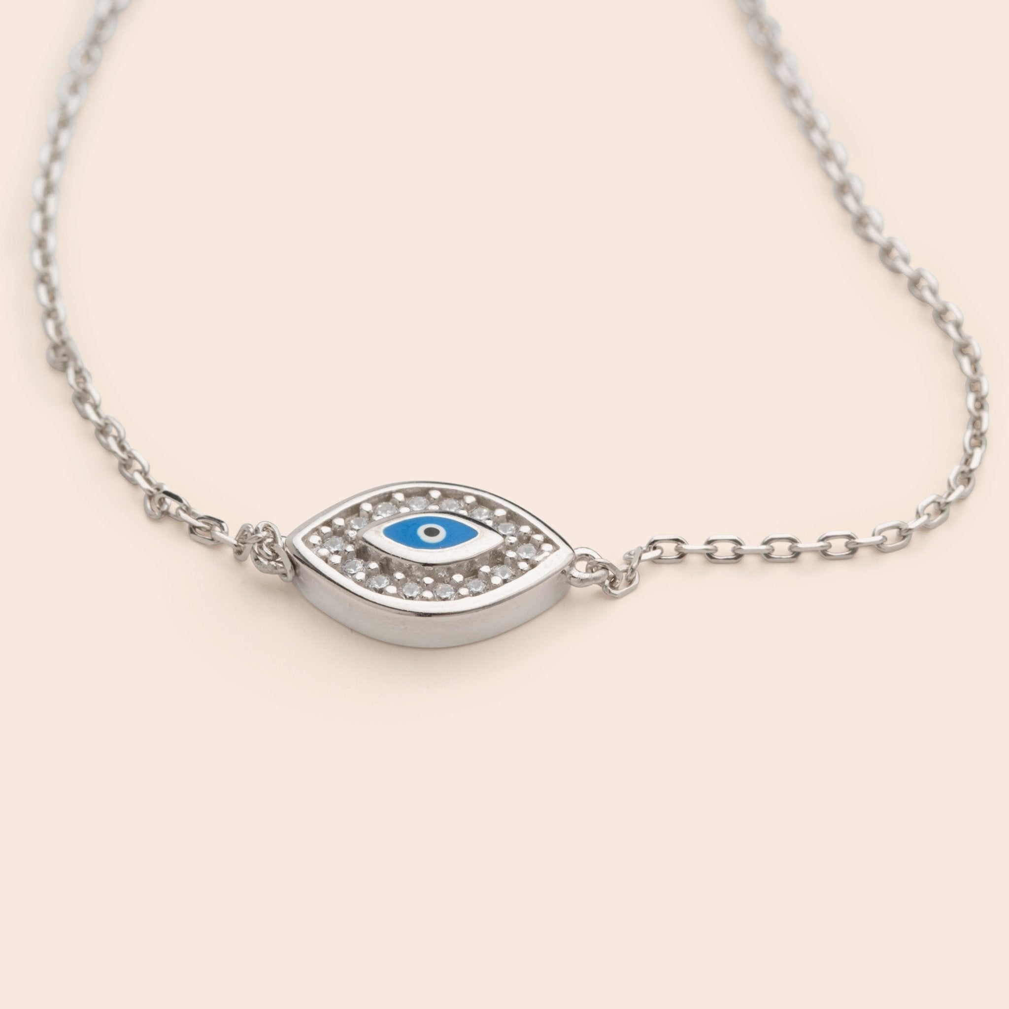 Evil Eye Diamond Chain Bracelet - Gemlet