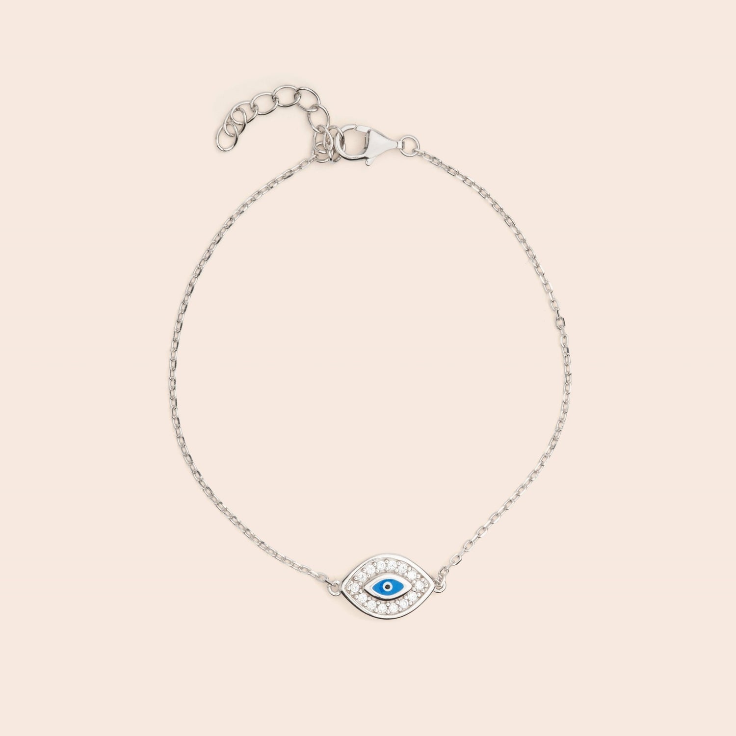 Evil Eye Diamond Chain Bracelet - Gemlet