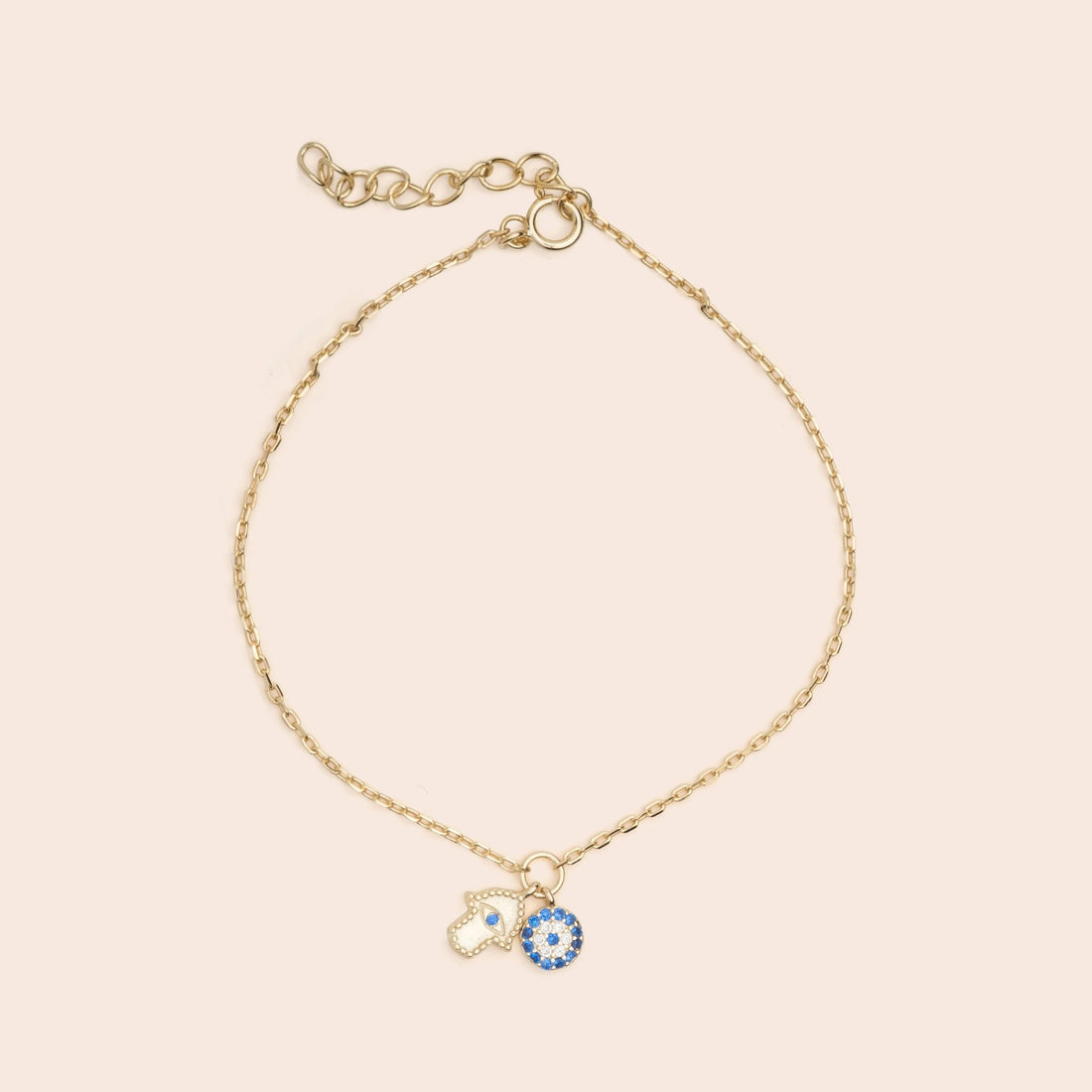 Evil Eye &amp; Hamsa Dangle Bracelet - Gemlet