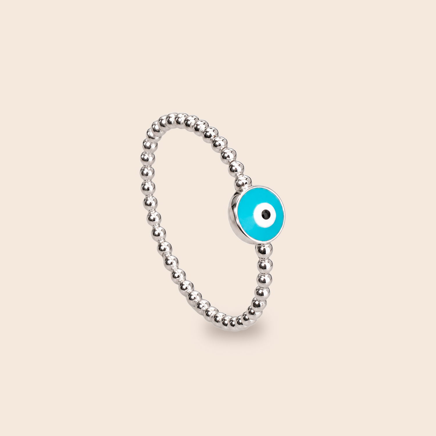Round Evil Eye Ring