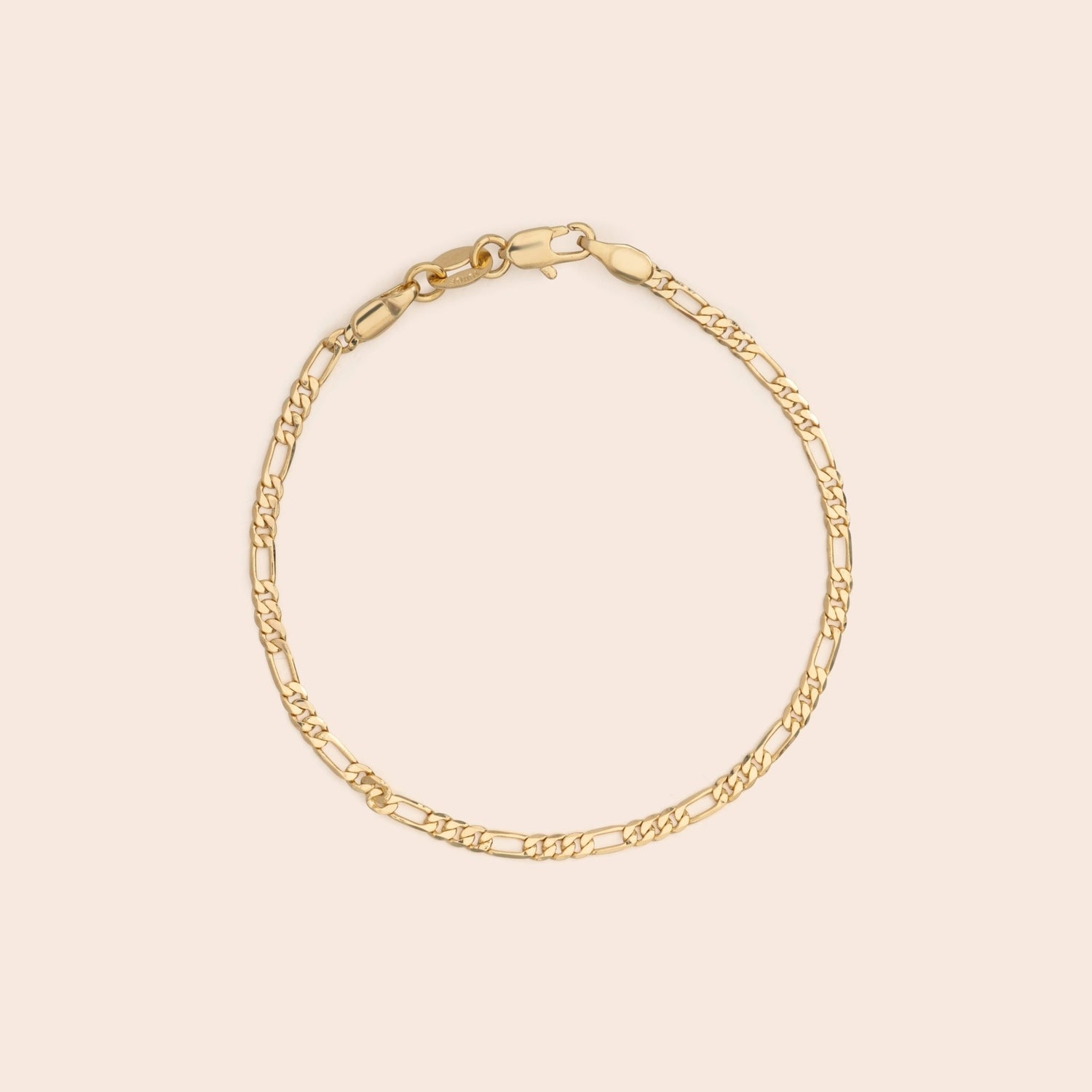 Flat Figaro Chain Bracelet - Gemlet