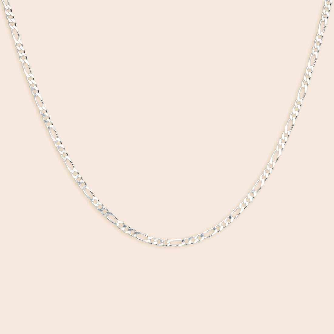 Flat Figaro Chain Necklace - Gemlet