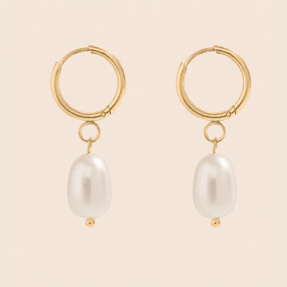 Freshwater Pearl Huggies - Gemlet