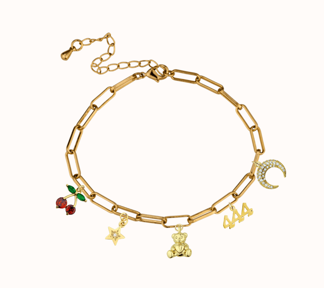 Gold Filled Charm Bar Bracelets - Gemlet