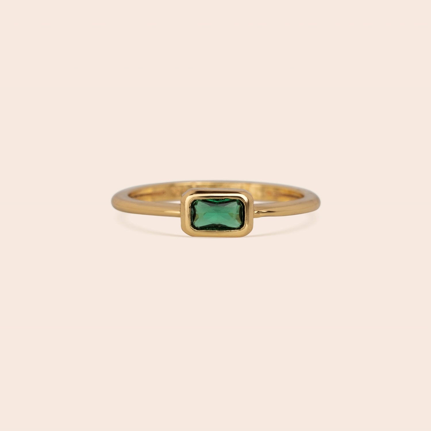 Green Baguette Ring - Gemlet