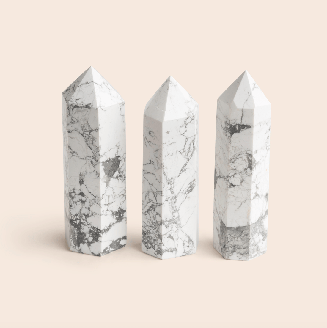 Howlite Crystal Tower - Gemlet