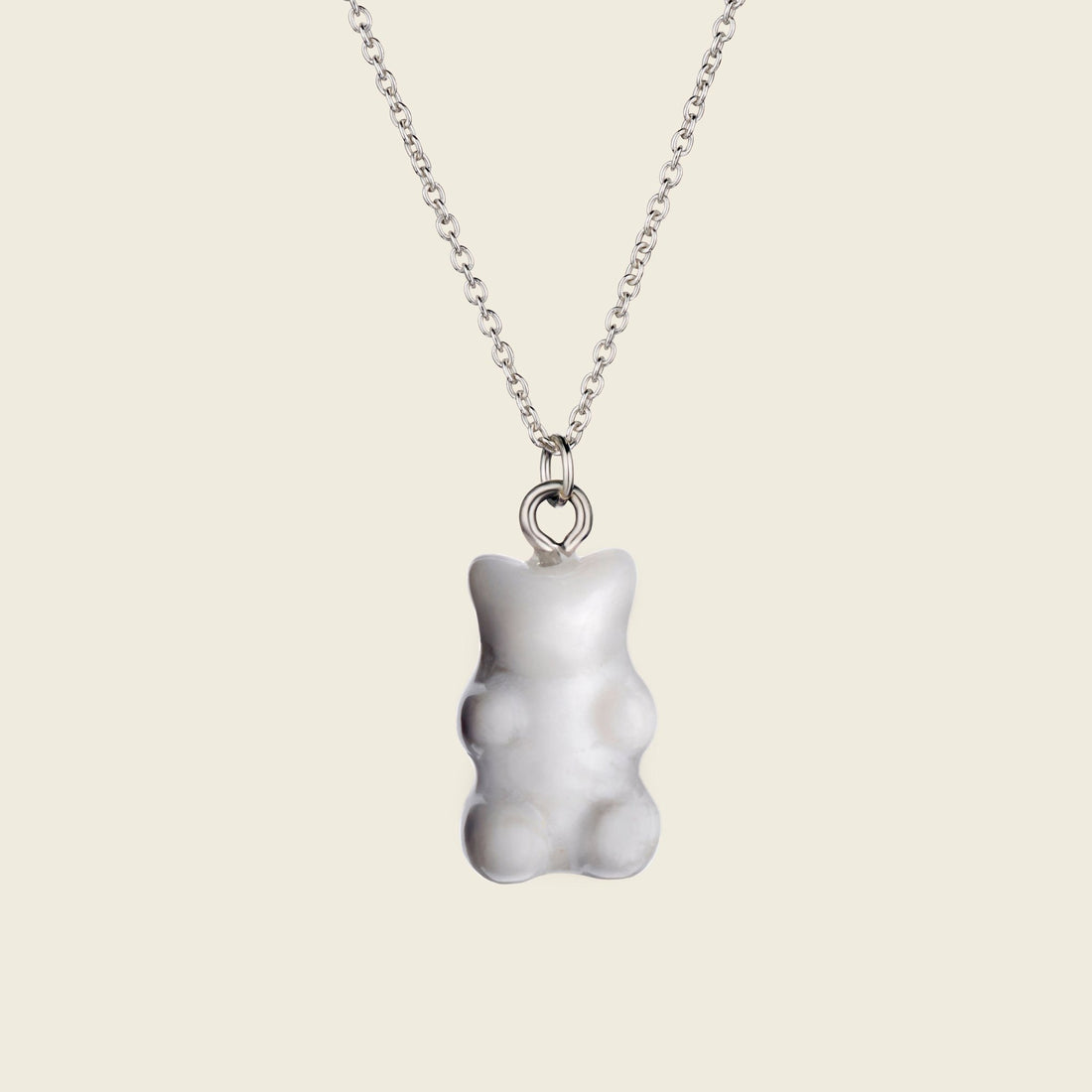 Howlite Gummy Bear Pendant Necklace - Gemlet