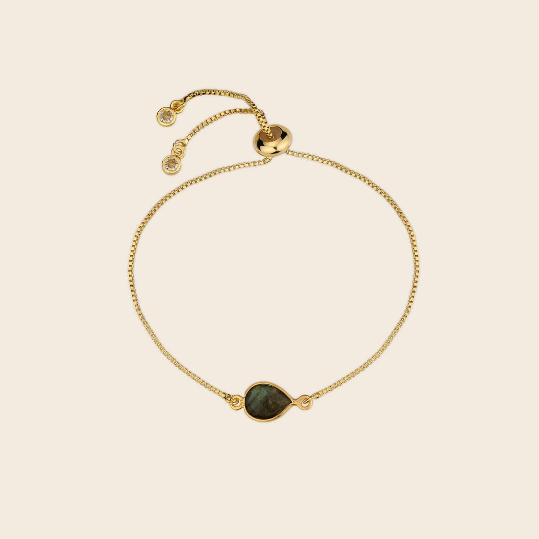 Labradorite Gemstone Adjustable Bracelet - Gemlet