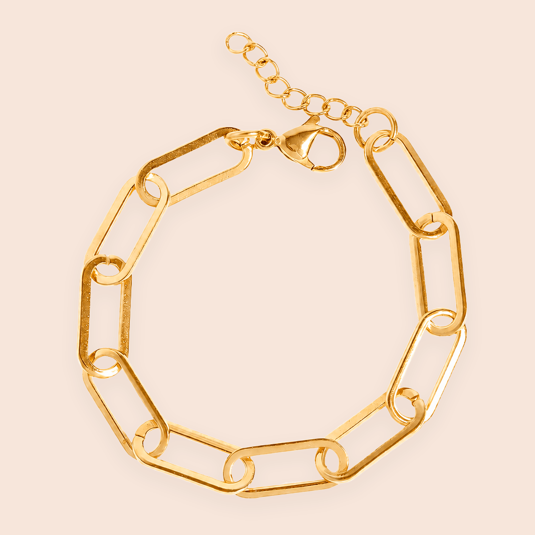 Large Paperclip Chain Bracelet - Gemlet
