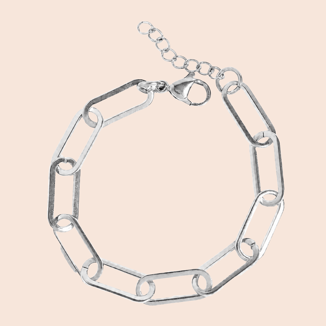 Large Paperclip Chain Bracelet - Gemlet
