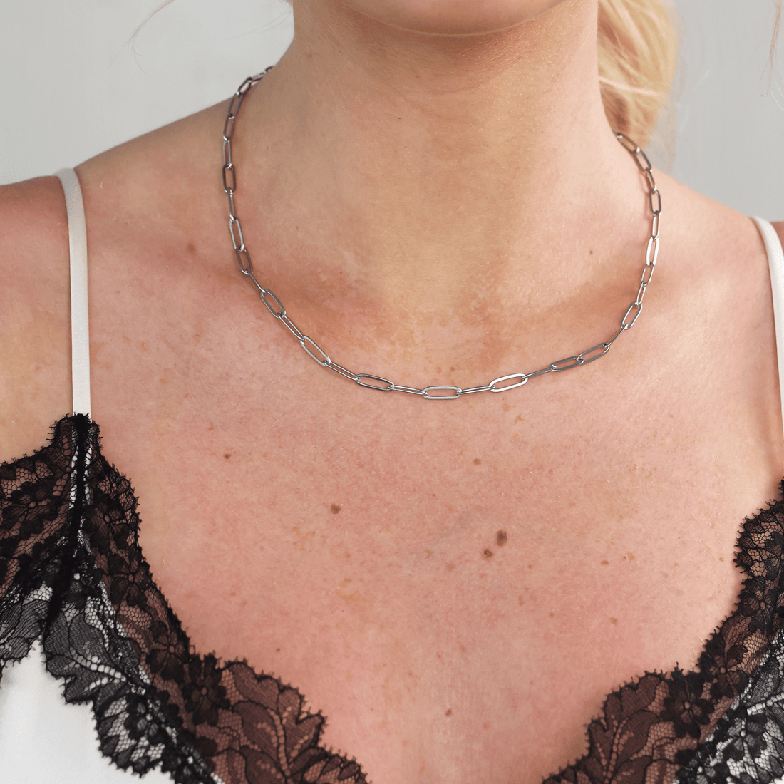 Large Paperclip Necklace - Gemlet