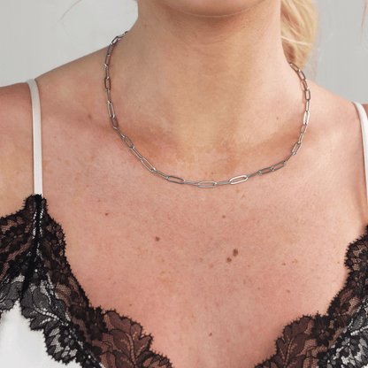 Large Paperclip Necklace - Gemlet