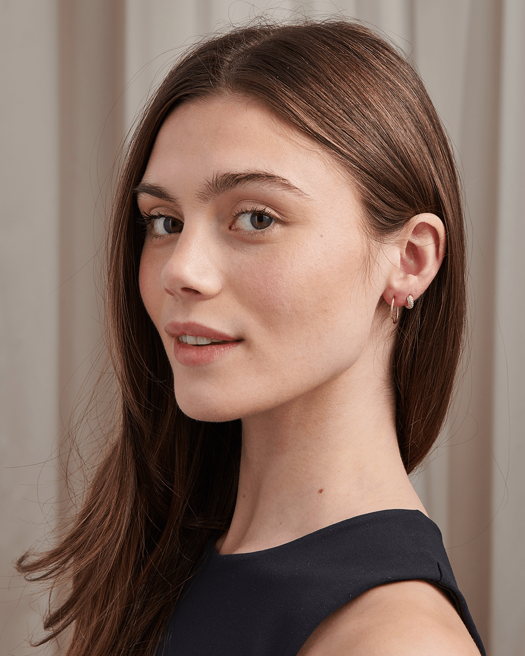 Mini CZ Round Huggies - Gemlet