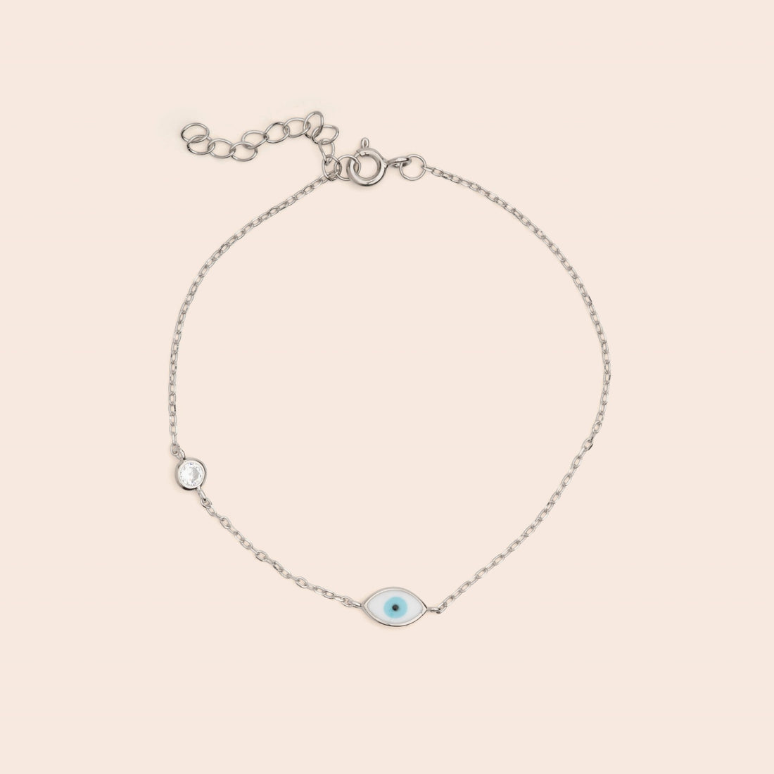 Mini Evil Eye Chain Charm Bracelet - Gemlet