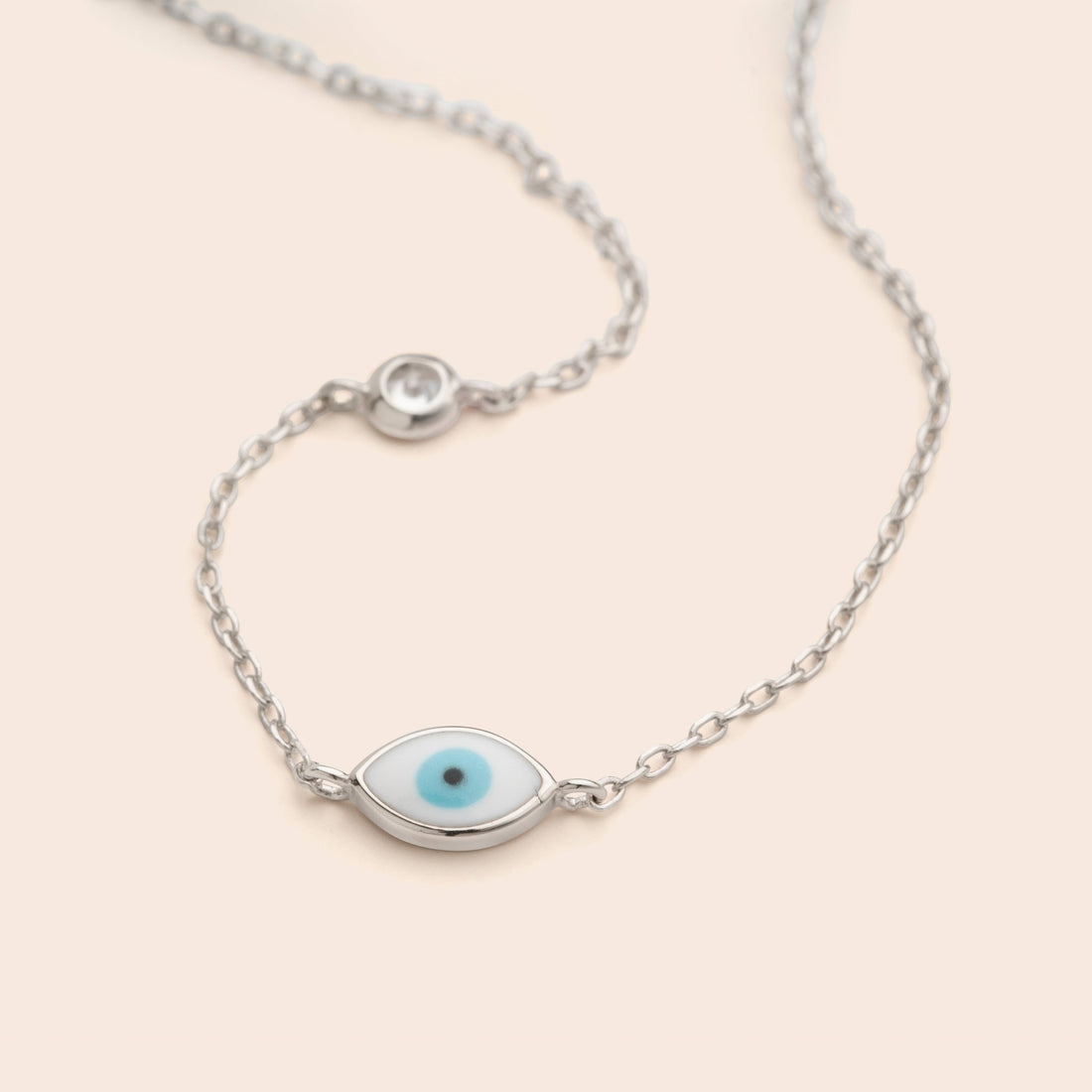 Mini Evil Eye Chain Charm Bracelet - Gemlet