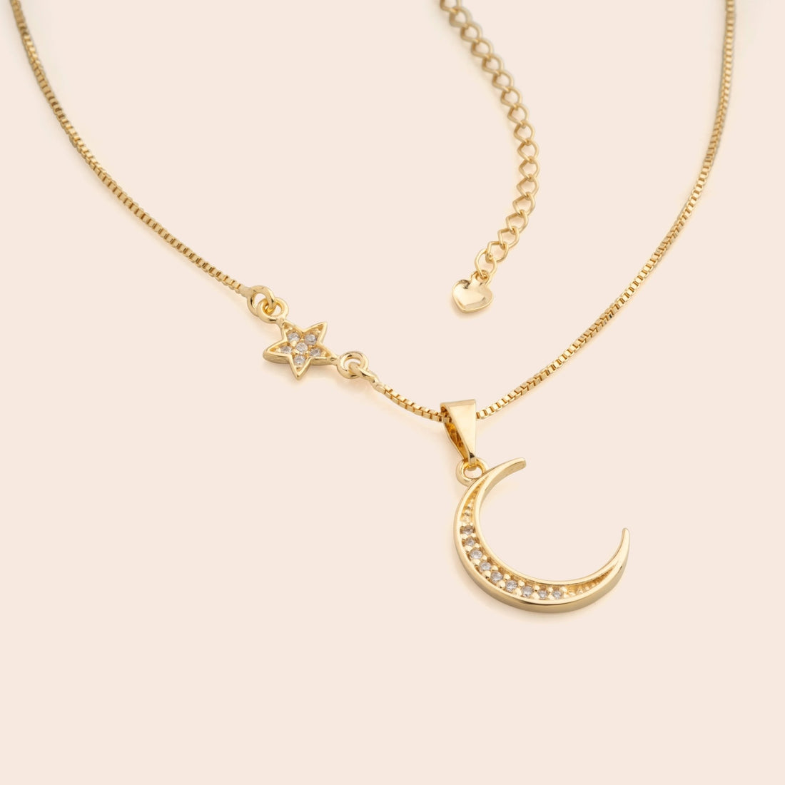 Moon &amp; Stars Necklace - Gemlet