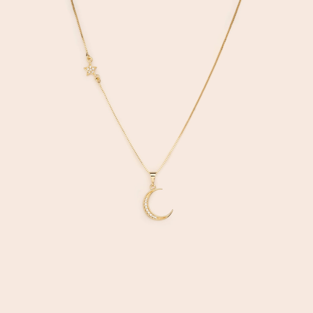 Moon &amp; Stars Necklace - Gemlet