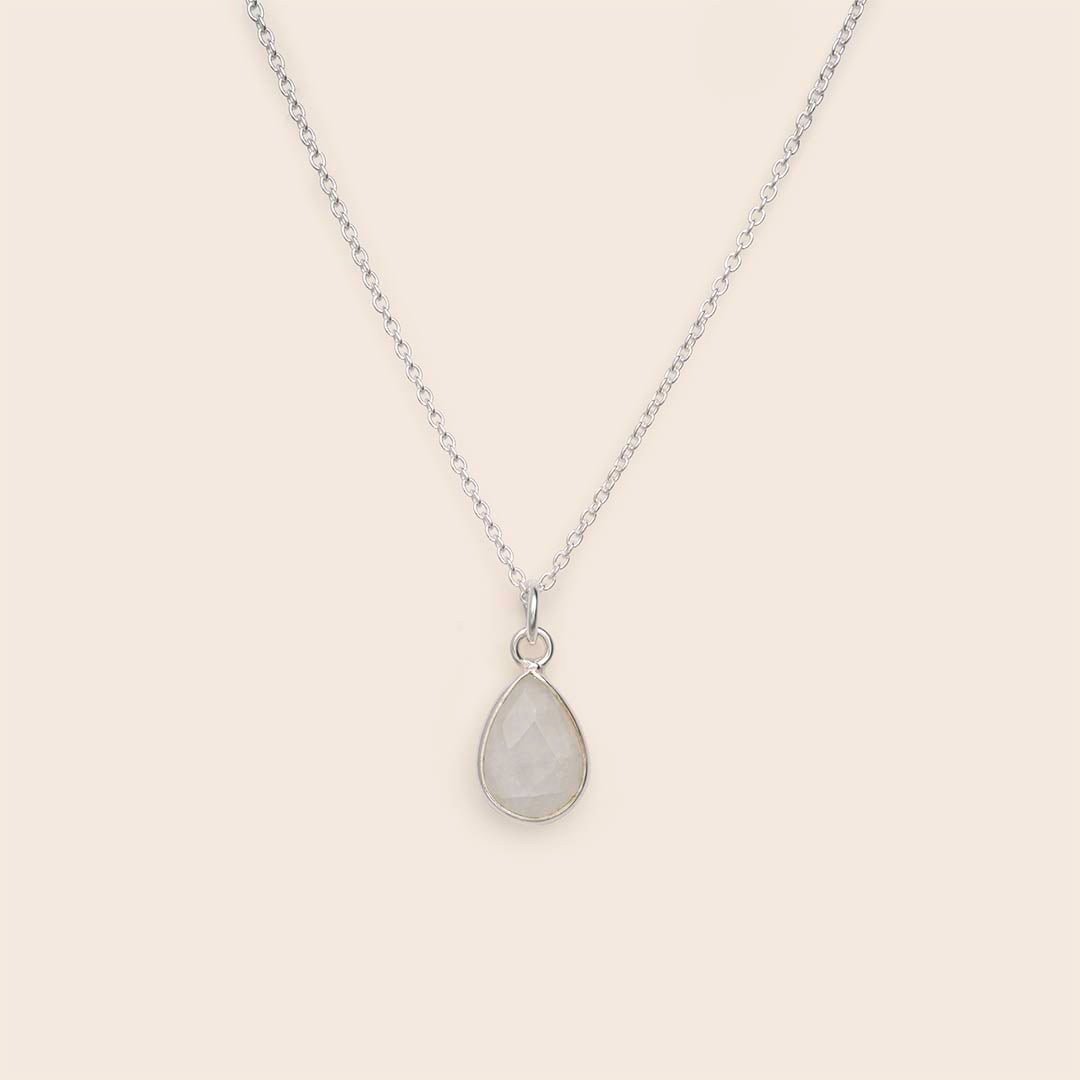 Moonstone Teardrop Necklace - Gemlet