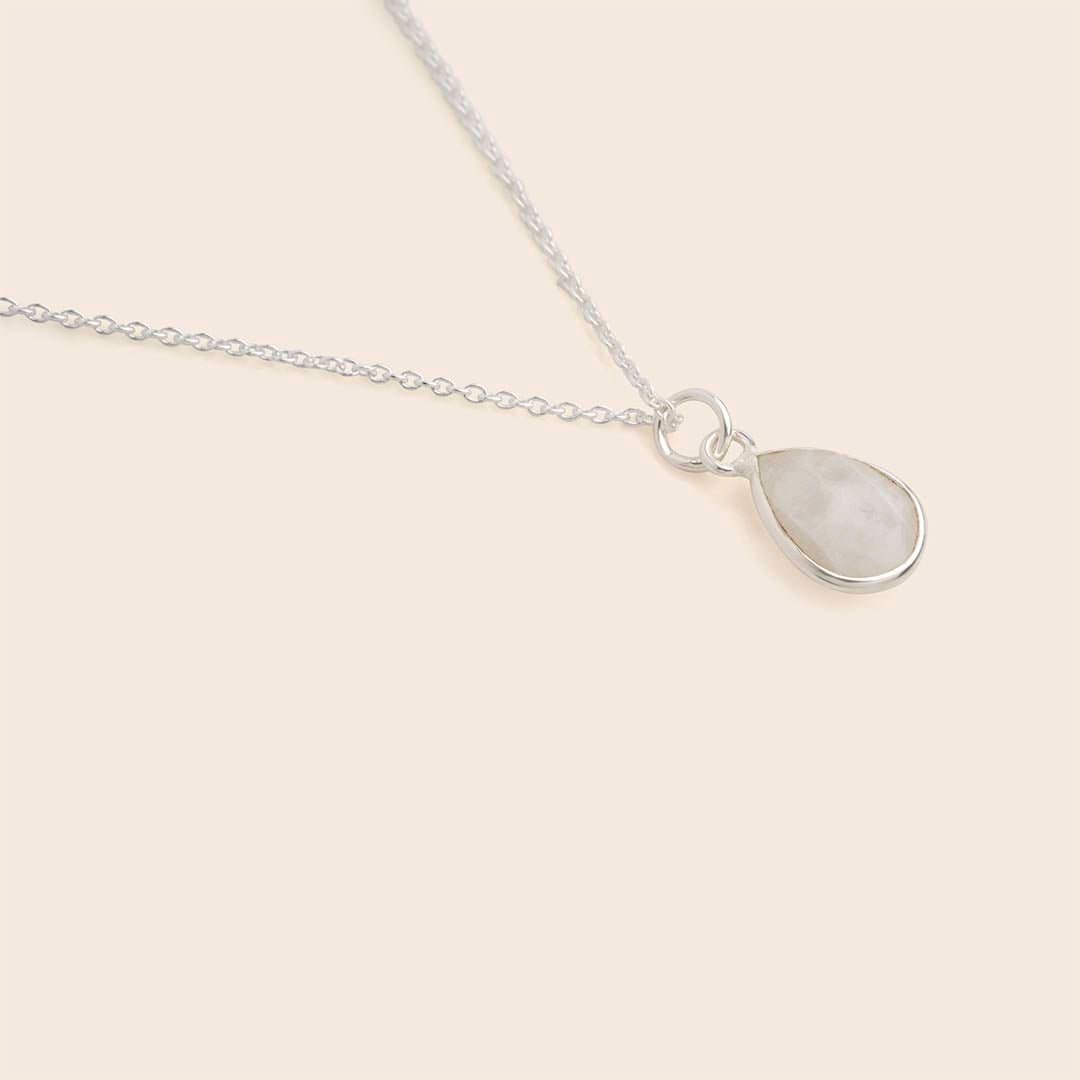 Moonstone Teardrop Necklace - Gemlet