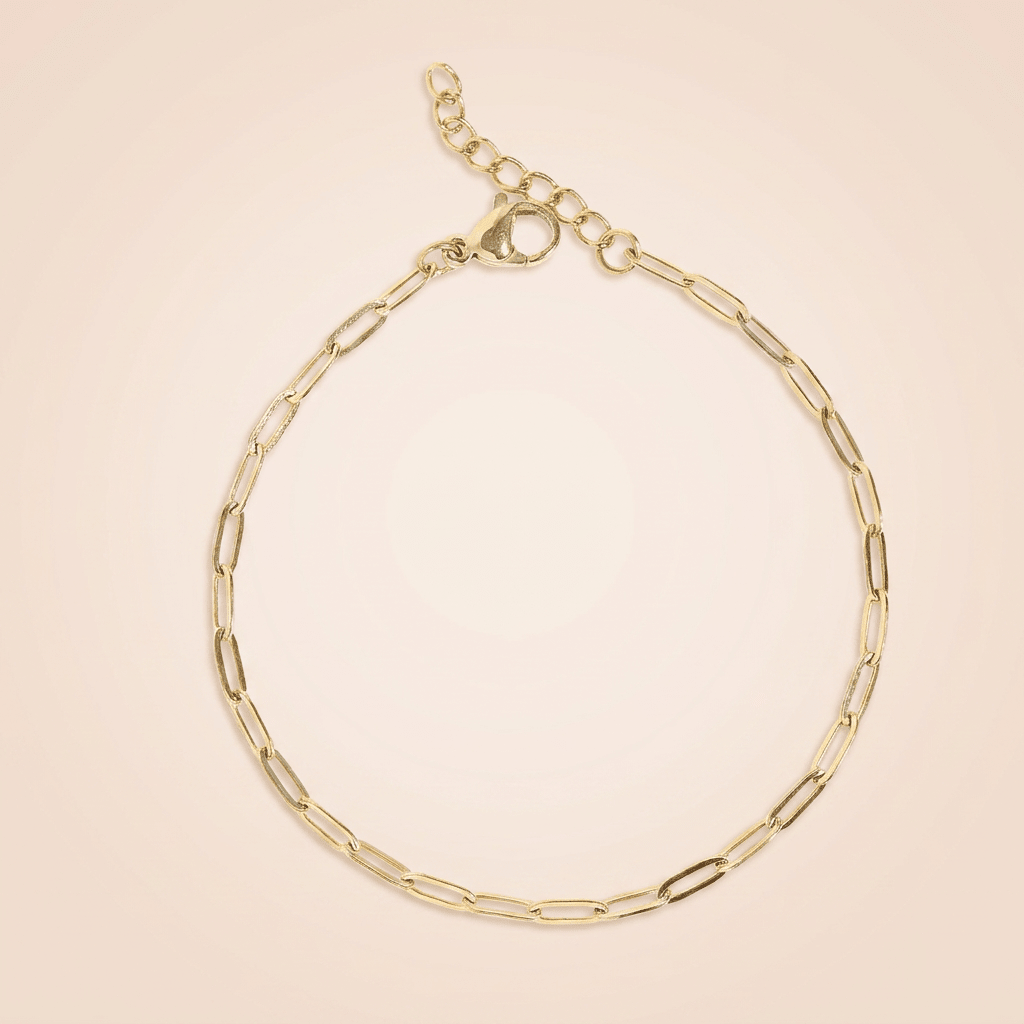 Paperclip Bar Chain Bracelet - Gemlet