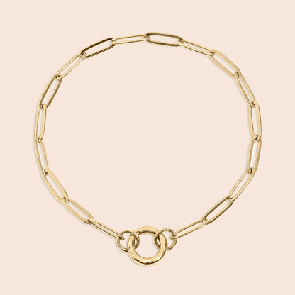 Paperclip Carabiner Charm Bracelet - Gemlet