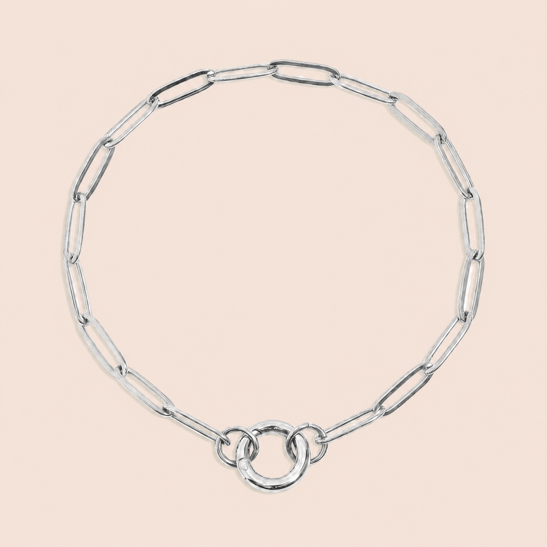 Paperclip Carabiner Charm Bracelet - Gemlet