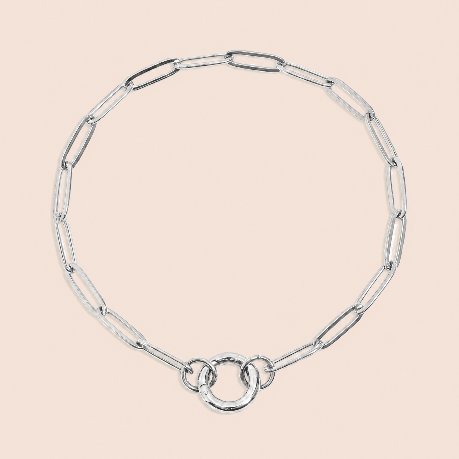 Paperclip Carabiner Charm Bracelet - Gemlet