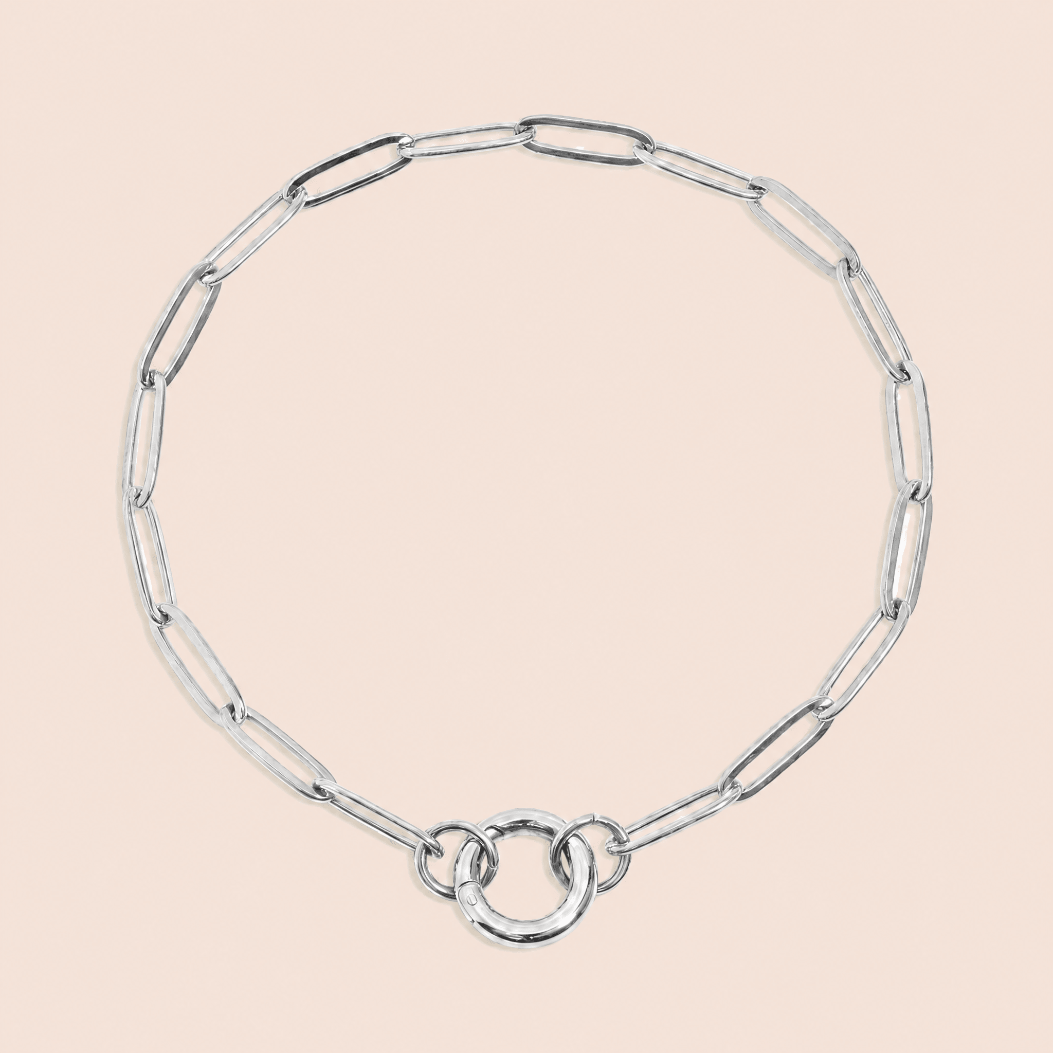 Paperclip Carabiner Charm Bracelet - Gemlet