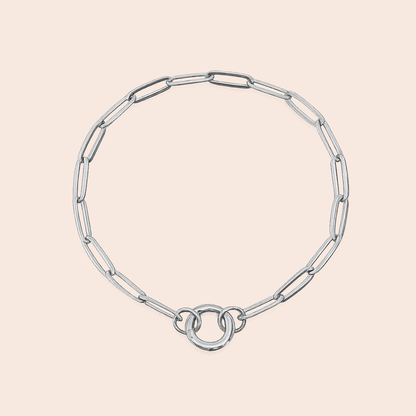 Paperclip Carabiner Charm Bracelet - Gemlet