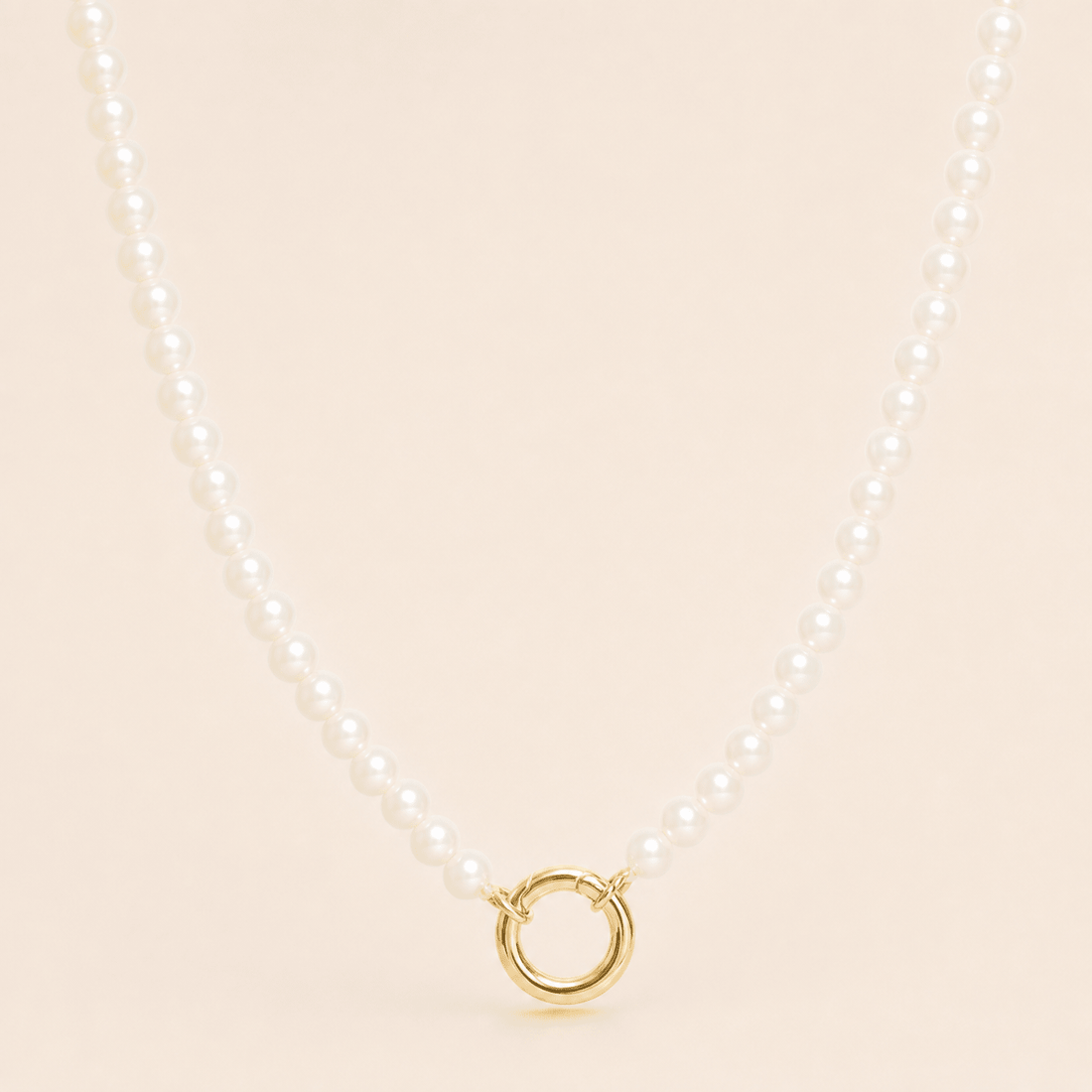 Pearl Carabiner Necklace - Gemlet