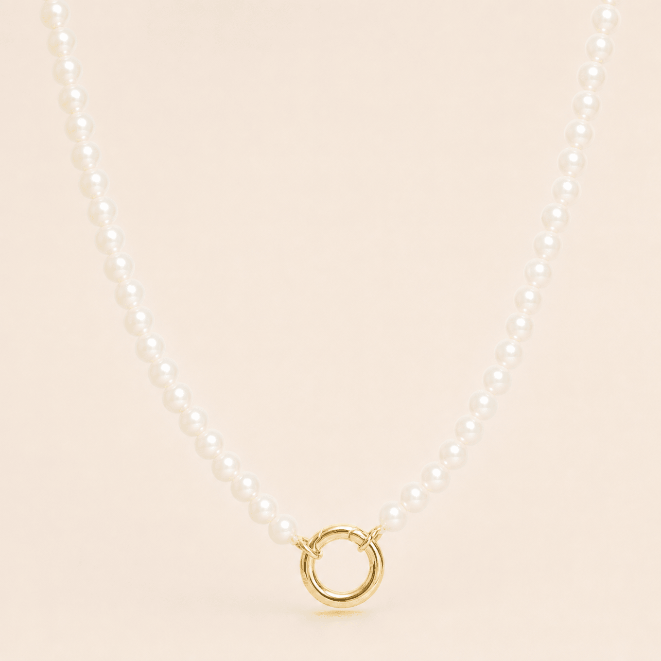 Pearl Carabiner Necklace - Gemlet