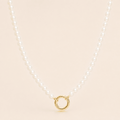 Pearl Carabiner Necklace - Gemlet