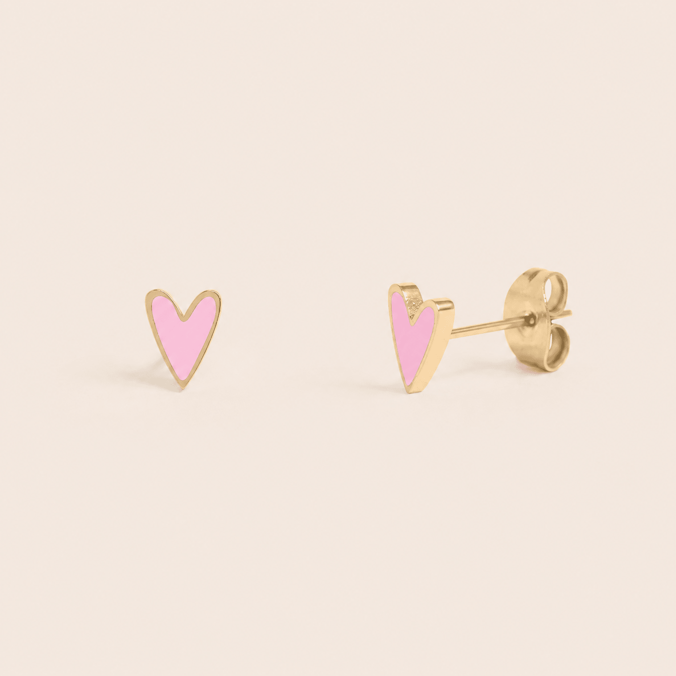 Pink Enamel Heart - Gemlet