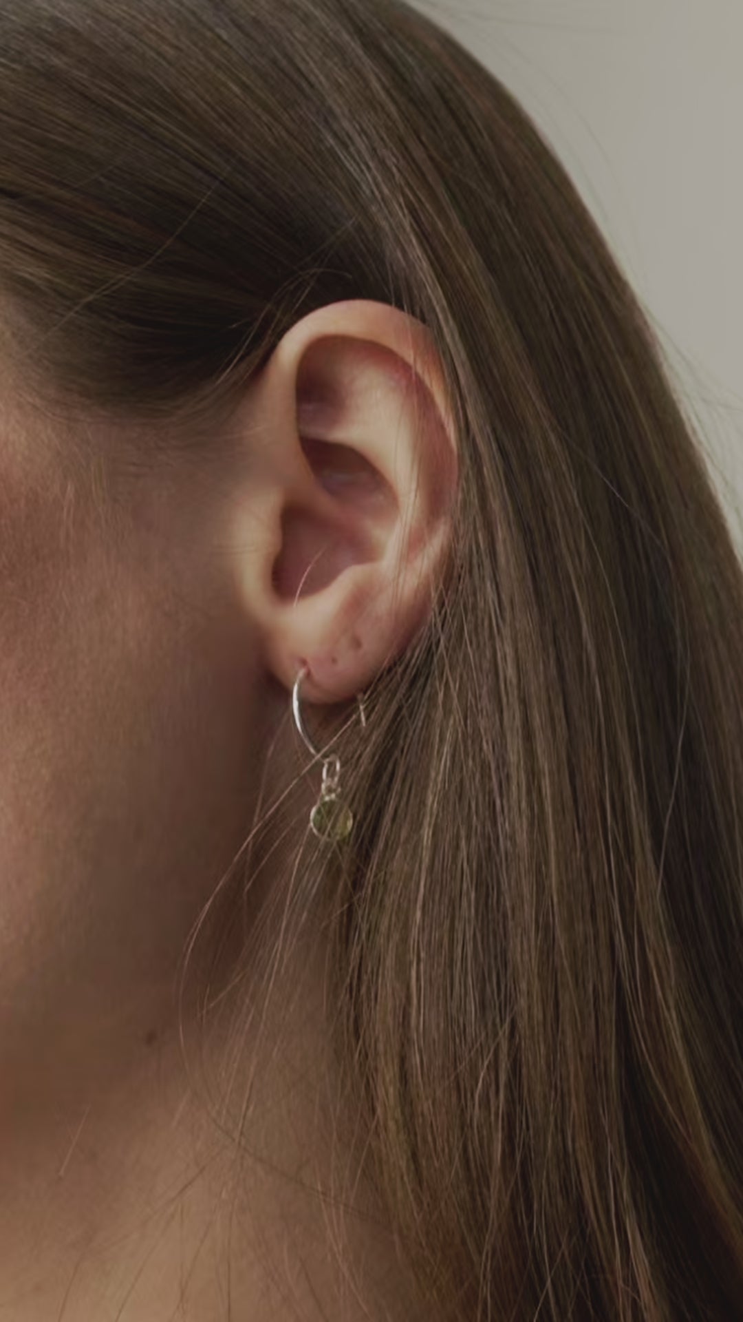 Peridot Hoops