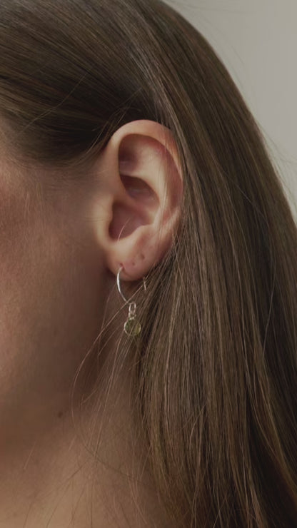 Peridot Hoops