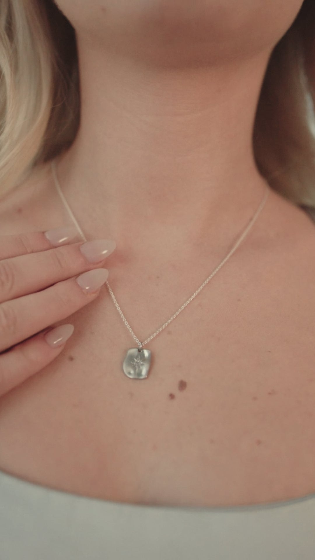 Northern Star Tag Pendant Necklace