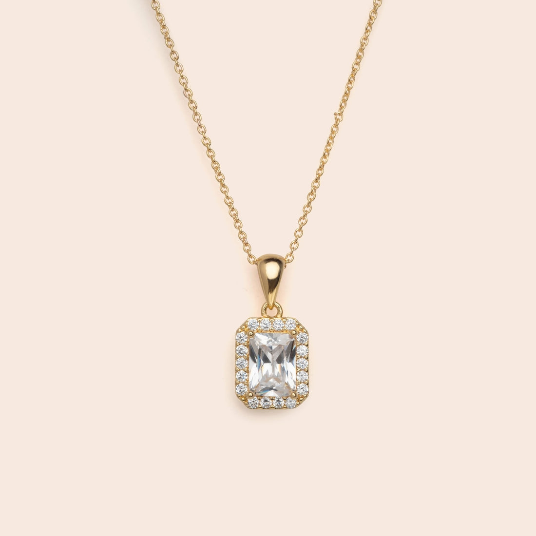 Rectangle CZ Necklace - Gemlet