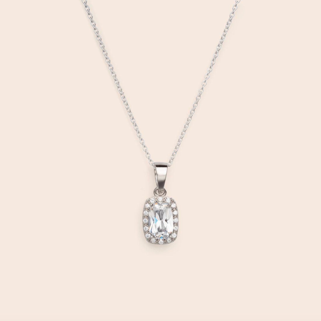 Rectangle CZ Necklace - Gemlet