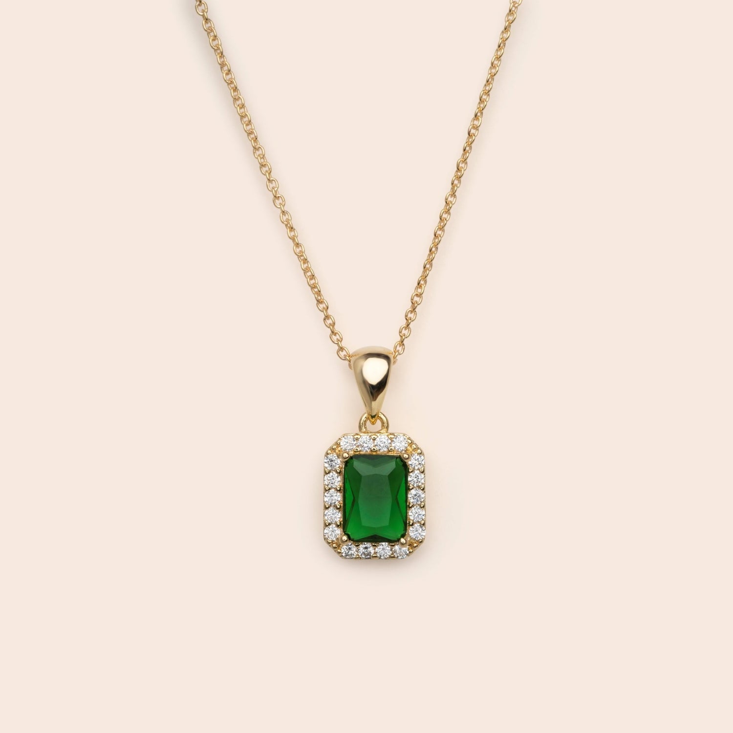 Rectangle Emerald Necklace - Gemlet