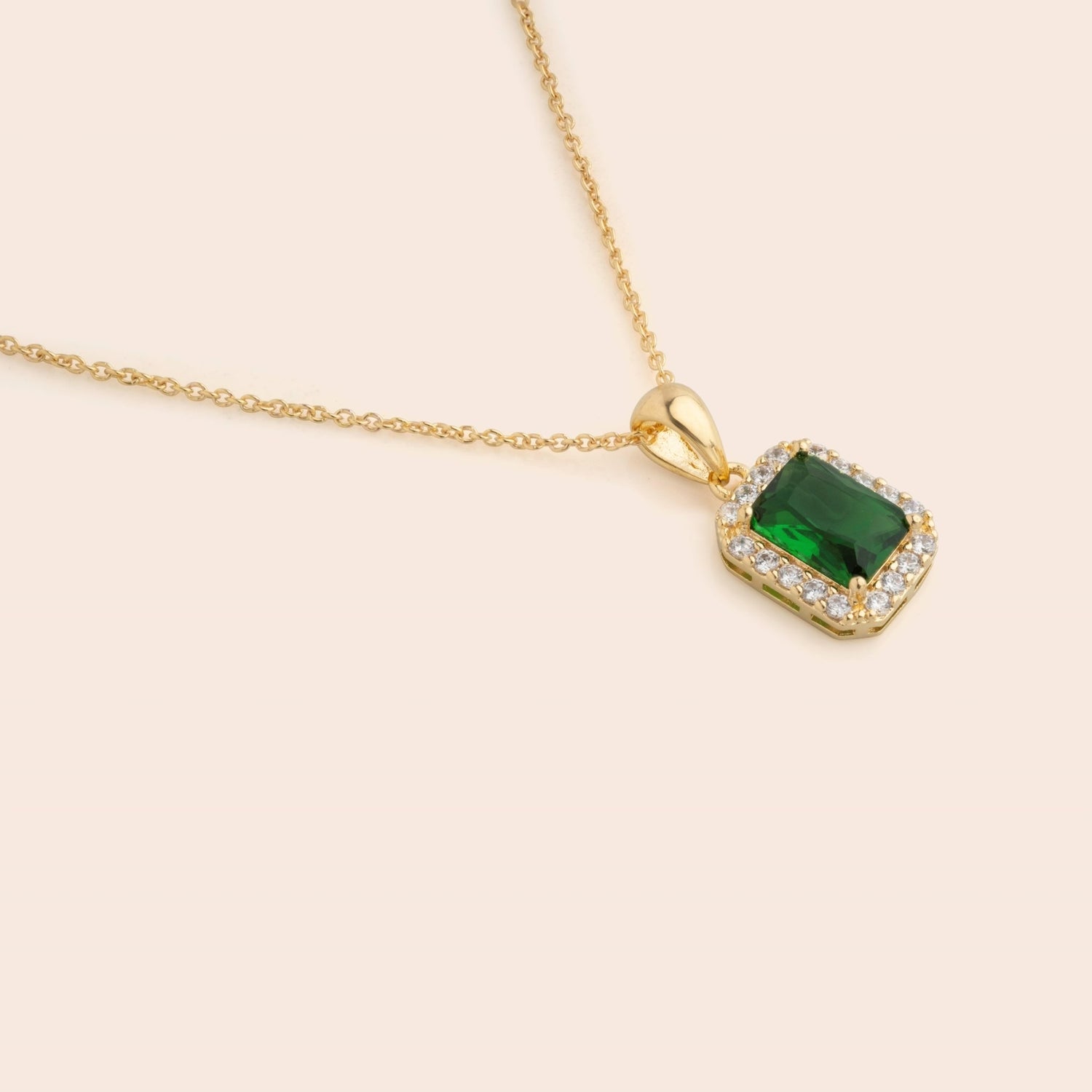 Rectangle Emerald Necklace - Gemlet