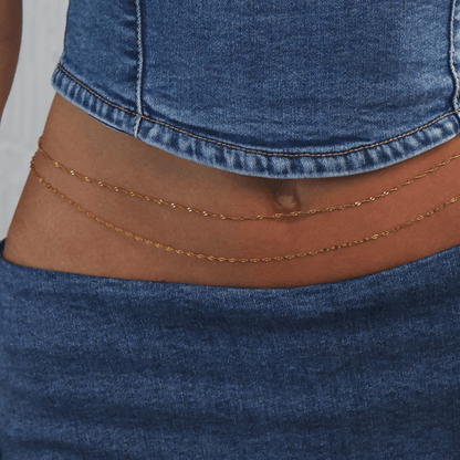 Rope Twist Belly Chain - Gemlet