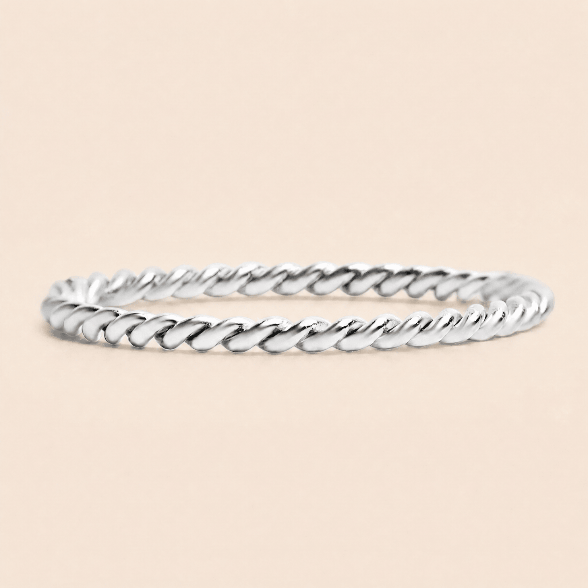 Rope Twist Stacking Ring - Gemlet