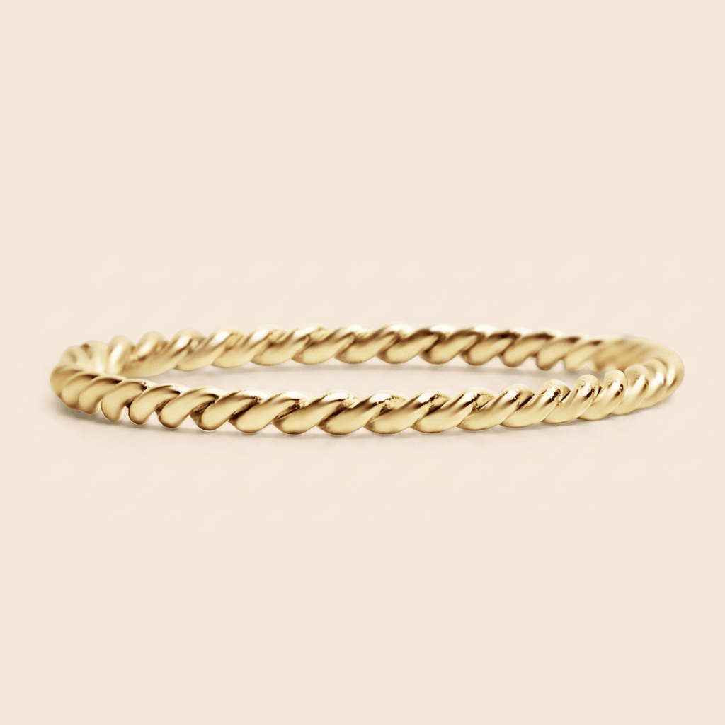 Rope Twist Stacking Ring - Gemlet