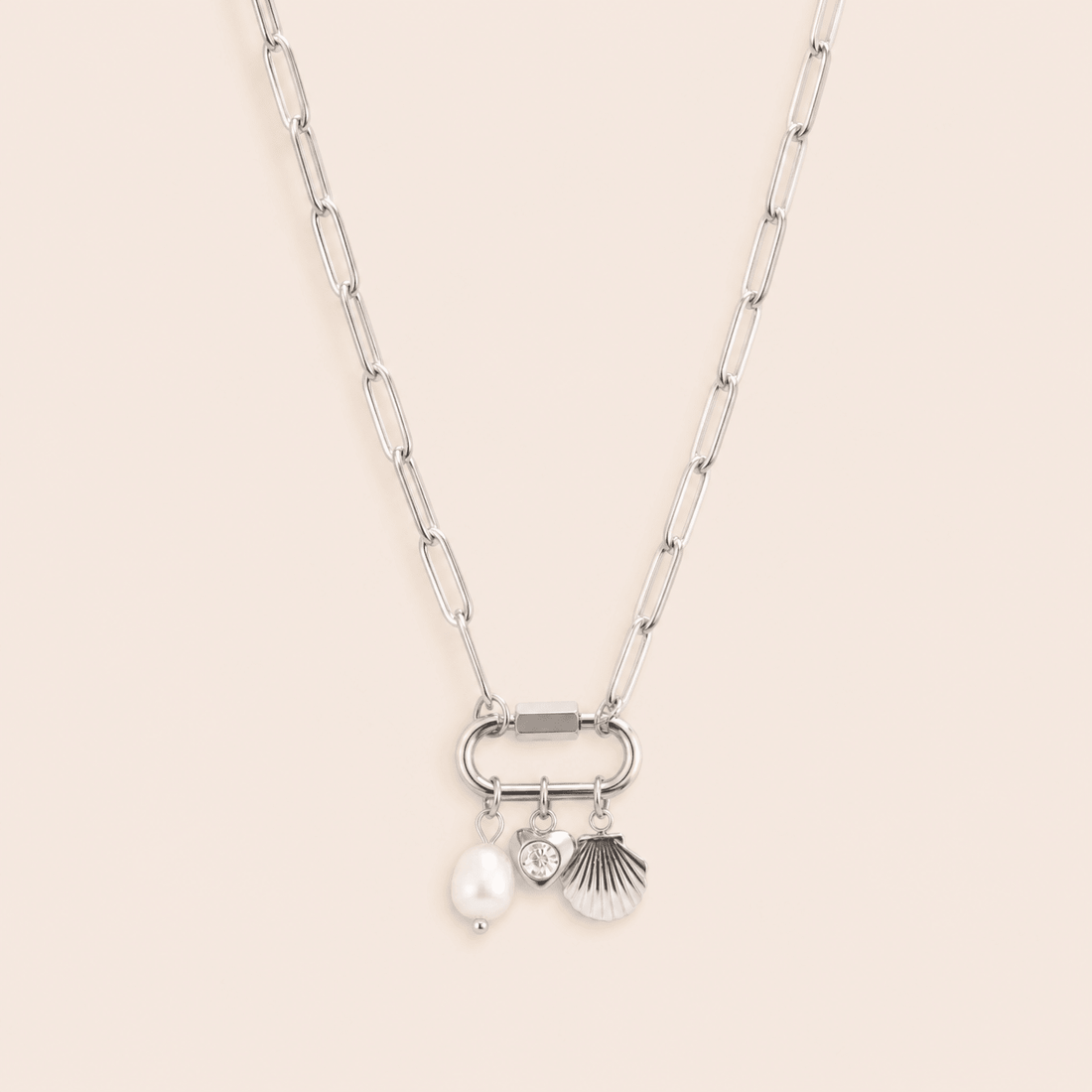 Sea Shell Carabiner Necklace - Gemlet